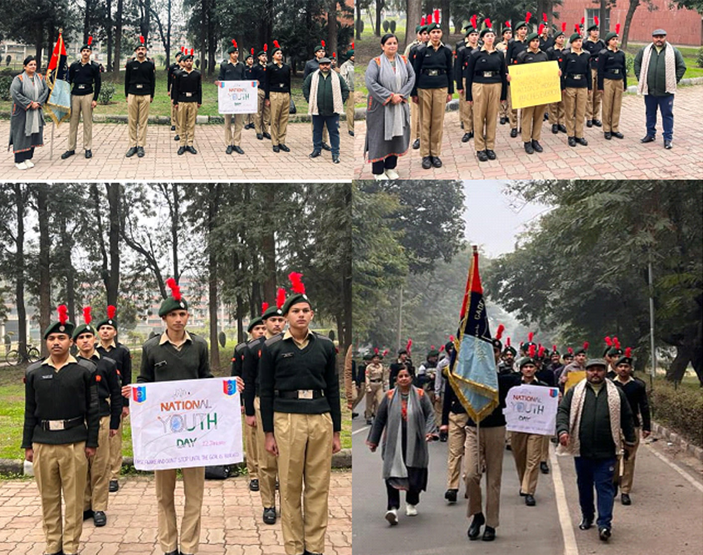 National Cadet Corps (NCC) Panjab University Chandigarh, 2nd Chandigarh NCC battalion celebrated National Youth Day in Campus.